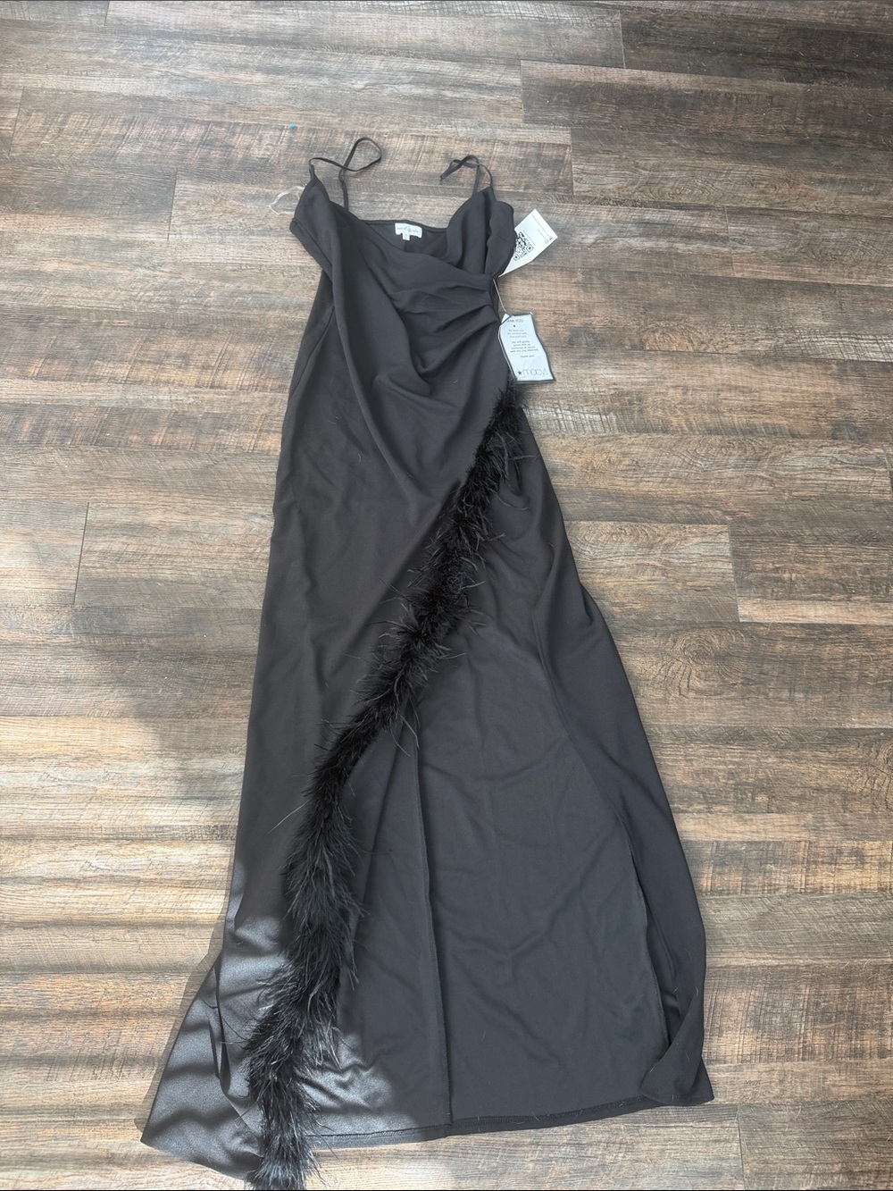 Black long evening dress